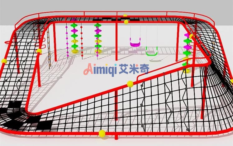 重庆户外攀爬网室外儿童拓展设备