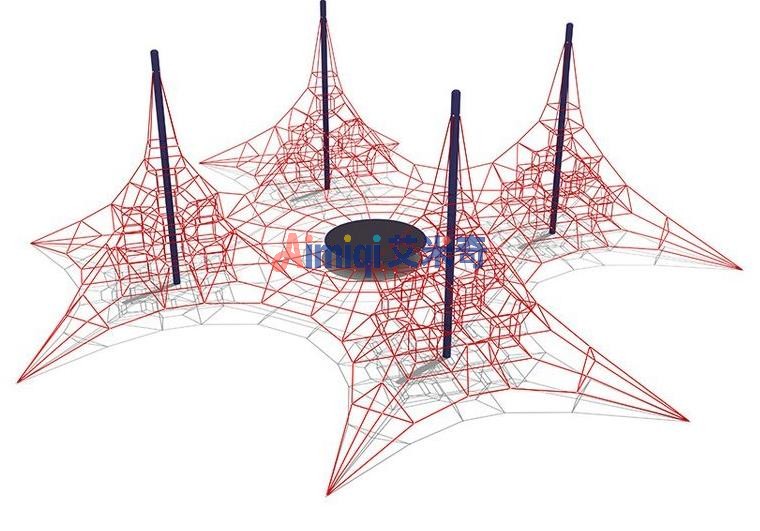 重庆户外攀爬网室外儿童拓展设备